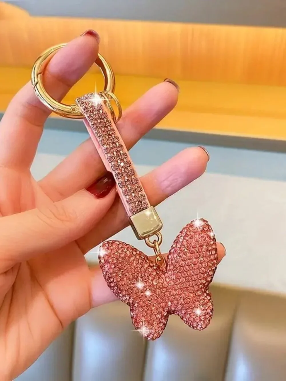 Bling Butterfly keychains B27